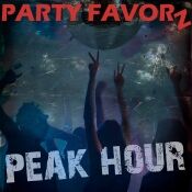 Crowded grunge rave with hands in the air and a giant disco ball on top for the cover art of the Peak Hour series.
