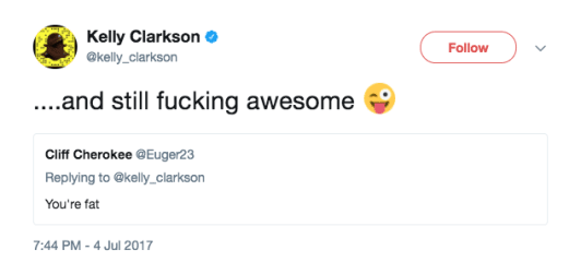 Kelly Clarkson Twitter