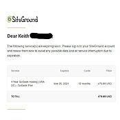 Siteground Renewal