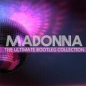 Disco ball on a purple background for the cover art of Madonna: The Ultimate Bootleg Collection 